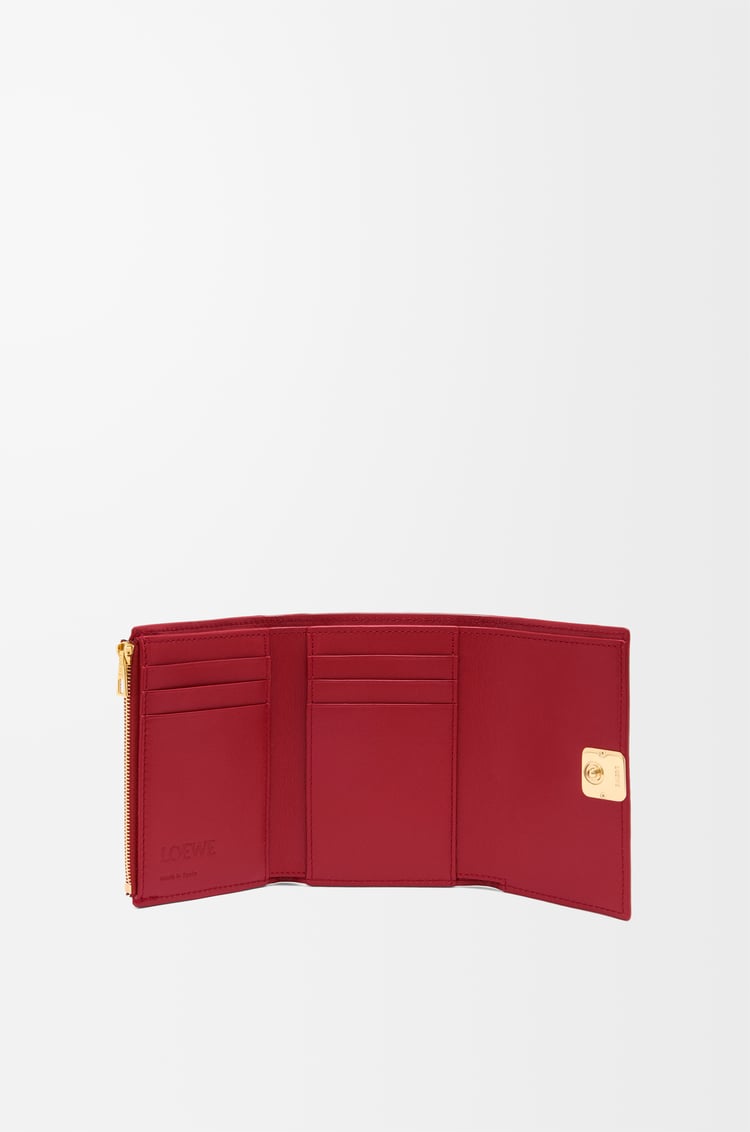 Loewe Puffer Anagram small vertical wallet in shiny nappa calfskin 5 Colours Descuento