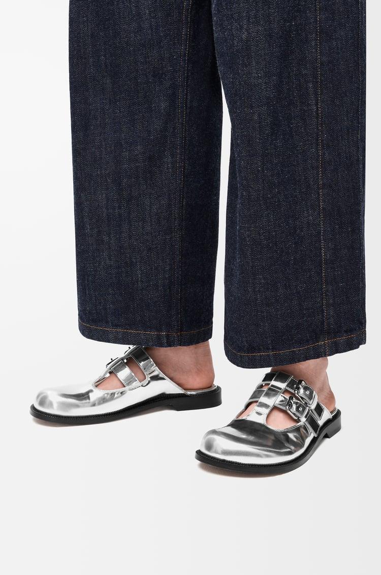 Loewe Campo Mary Jane mule in metallic calfskin 1 Colours Descuentos del mes