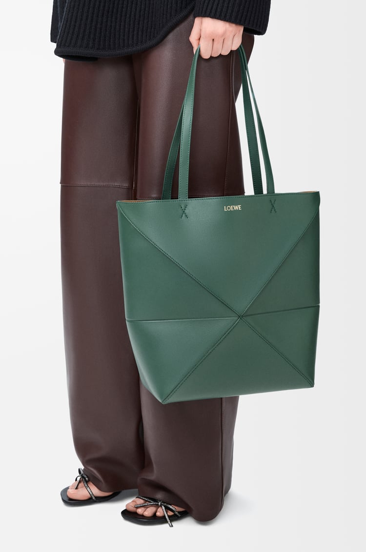 Loewe Medium Puzzle Fold tote in shiny calfskin 9 Colours Outlet online