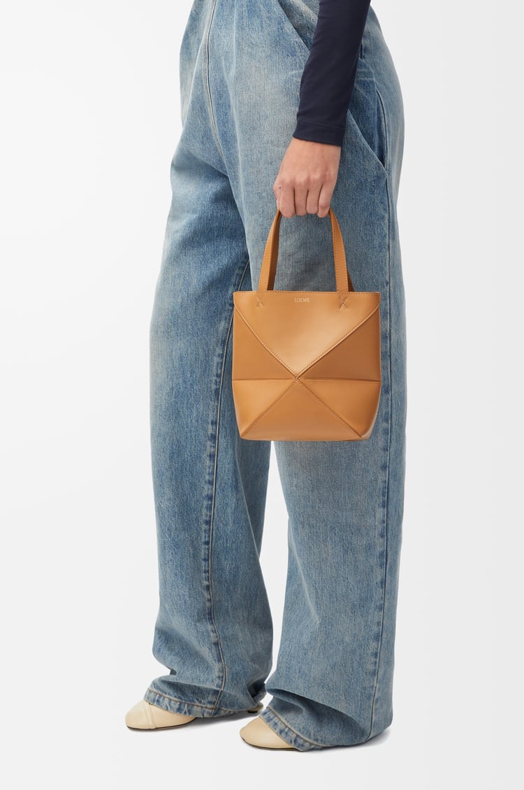 Loewe Mini Puzzle Fold tote in shiny calfskin 8 Colours Ofertas