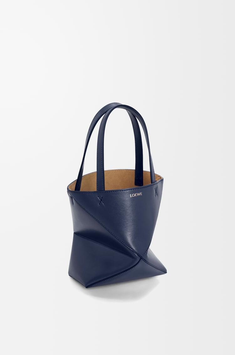 Loewe Mini Puzzle Fold tote in shiny calfskin 8 Colours En oferta