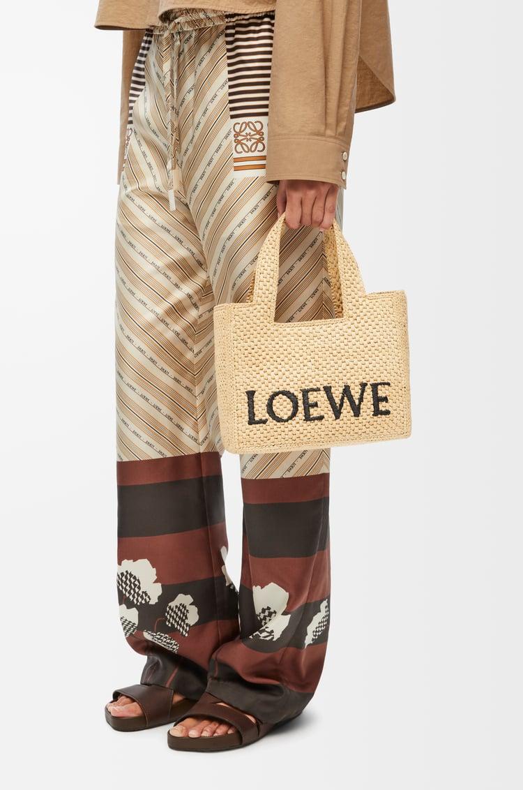 Loewe Small LOEWE Font tote in raffia 1 Colours Envío gratis