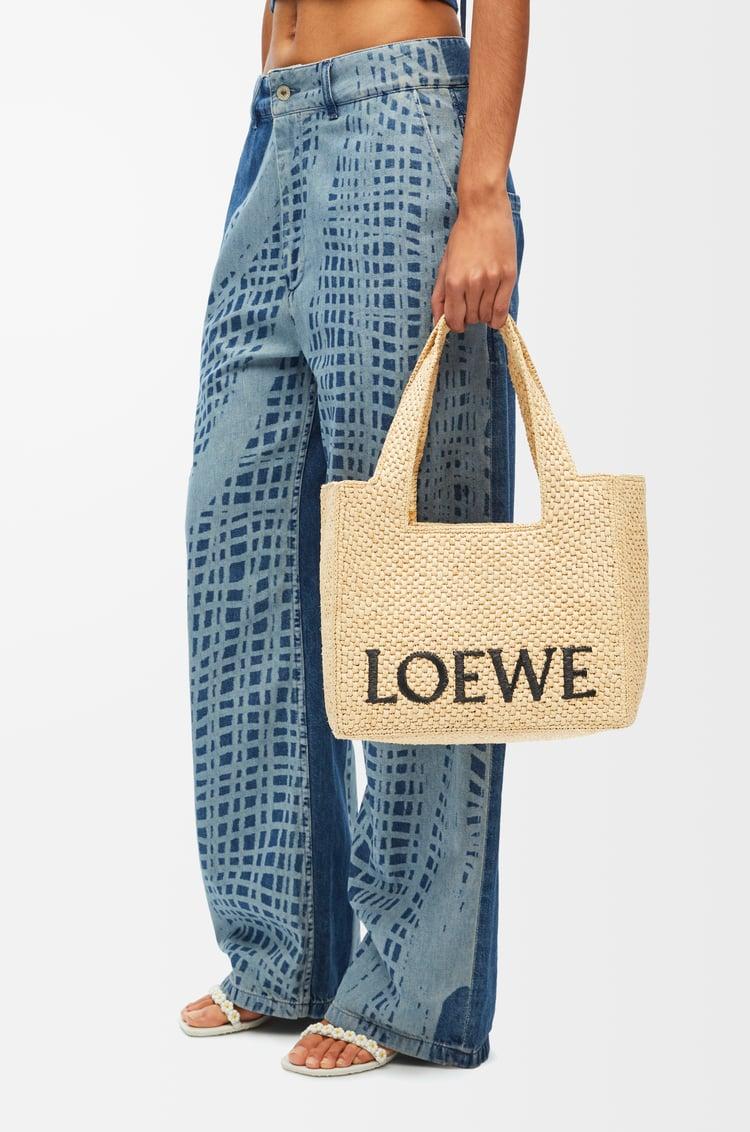 Loewe Medium LOEWE Font tote in raffia 1 Colours Envío gratis