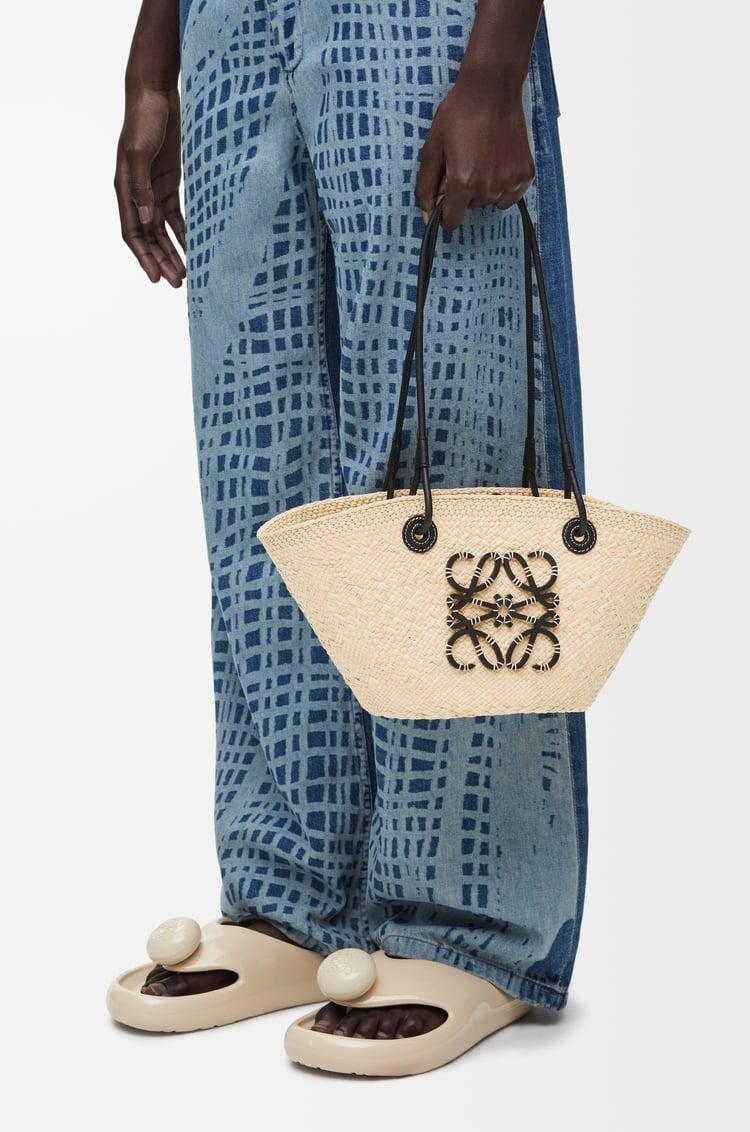 Loewe Small Anagram Basket bag in iraca palm and calfskin 2 Colours ÚLTIMAS EDICIONES