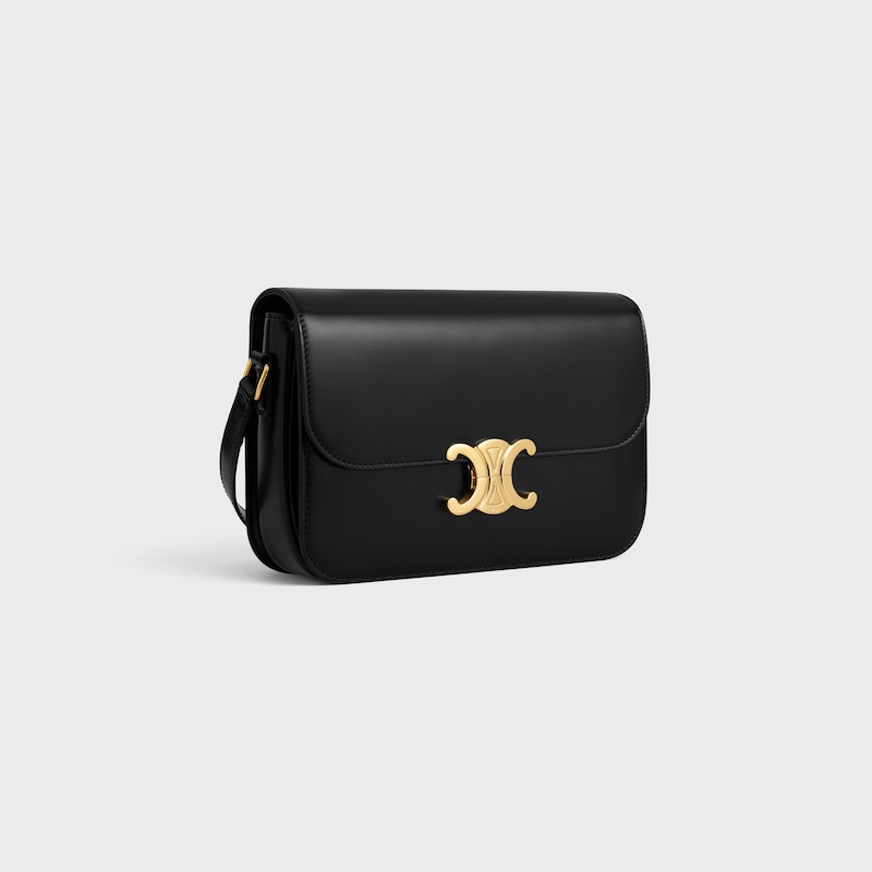 Celine Bolso Triomphe Classique de piel de becerro brillante Oferta especial de fábrica