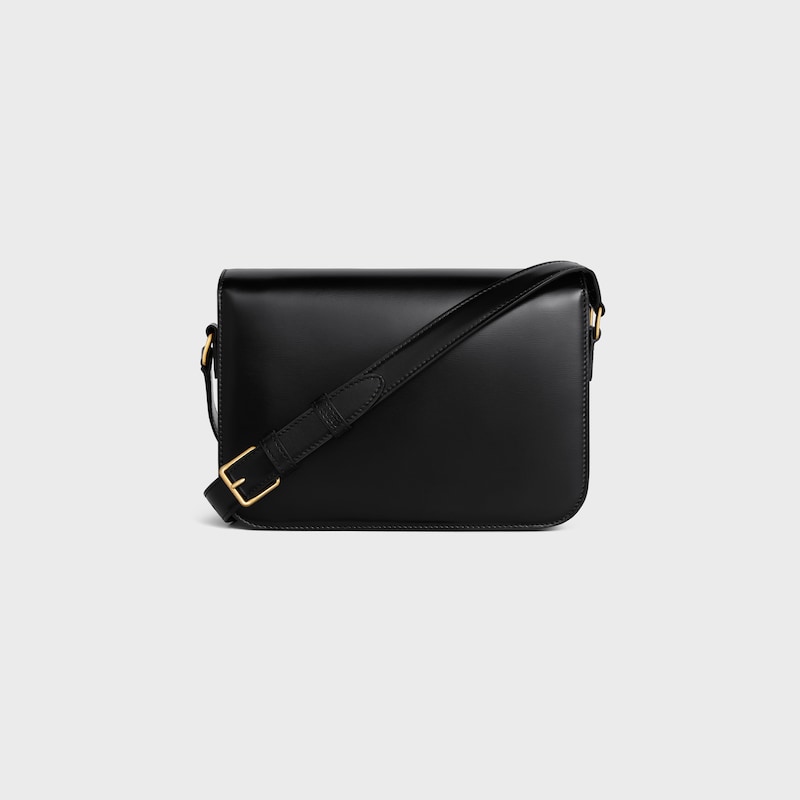 Celine Bolso Triomphe Classique de piel de becerro brillante Oferta especial de fábrica