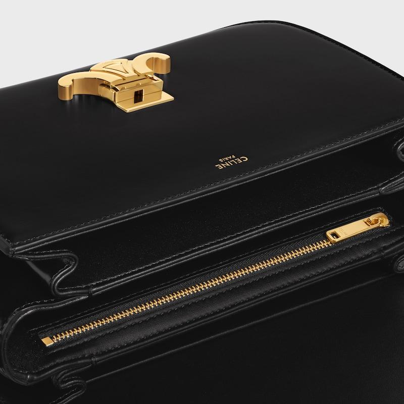 Celine Bolso Triomphe Classique de piel de becerro brillante Oferta especial de fábrica