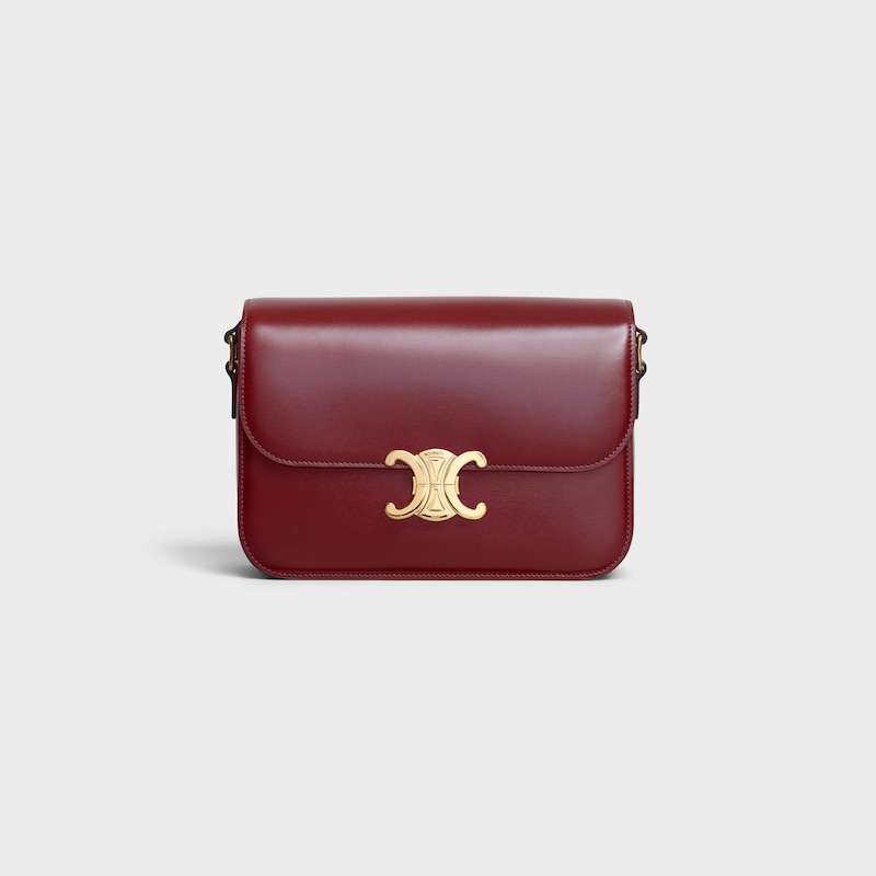 Celine Bolso Triomphe Classique de piel de becerro brillante