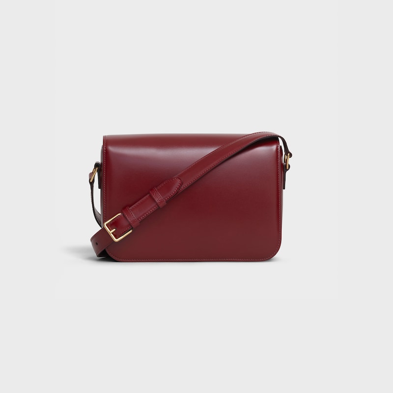 Celine Bolso Triomphe Classique de piel de becerro brillante Tienda de fábrica