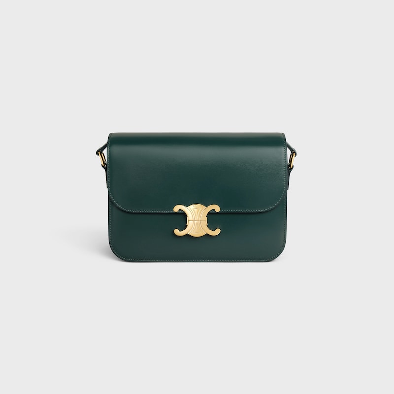 Celine Bolso Triomphe Classique de piel de becerro brillante