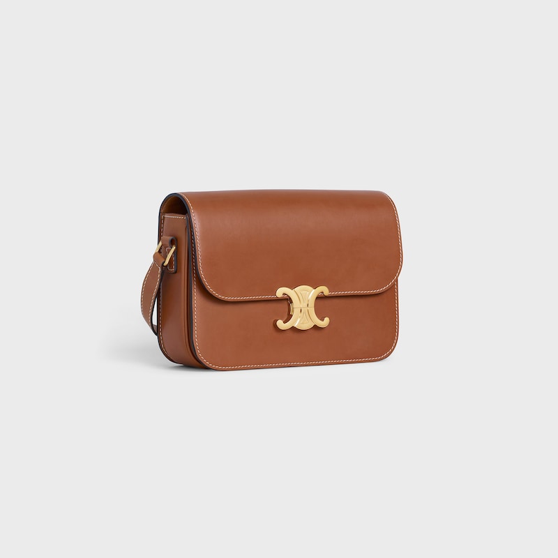 Celine BOLSO TRIOMPHE CLASSIQUE DE PIEL DE PIEL DE BECERRO NATURAL Precios de Black Friday