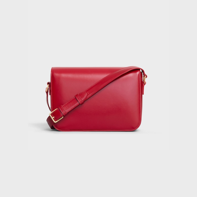 Celine Bolso Triomphe Classique de piel de becerro brillante En oferta