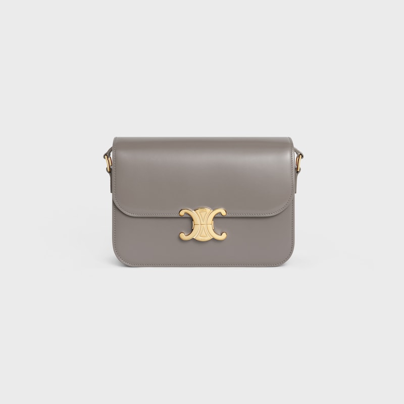 Celine Bolso Triomphe Classique de piel de becerro brillante