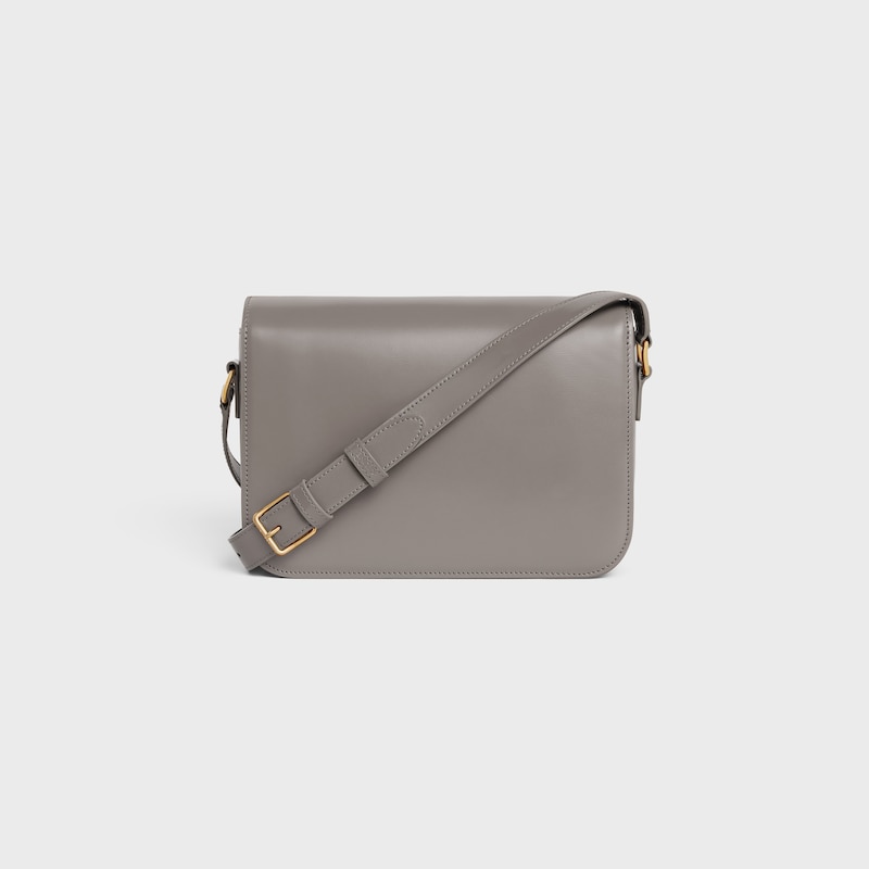 Celine Bolso Triomphe Classique de piel de becerro brillante Descuentos del mes
