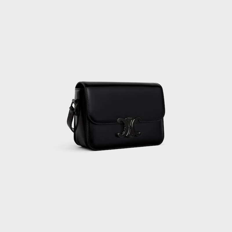 Celine Bolso Teen Triomphe de piel de becerro brillante Rebajas de fin de temporada