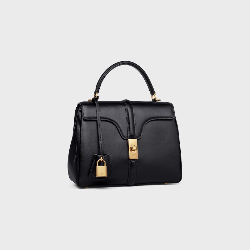 Celine Bolso 16 pequeño de piel de becerro satinada 2025