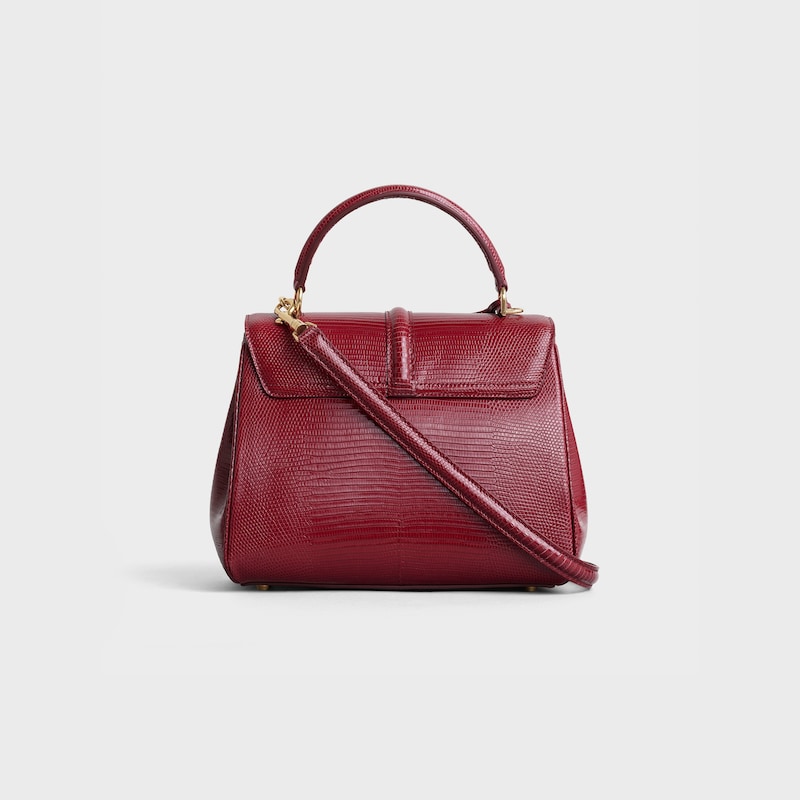 Celine Bolso 16 pequeño de piel de lagarto En línea