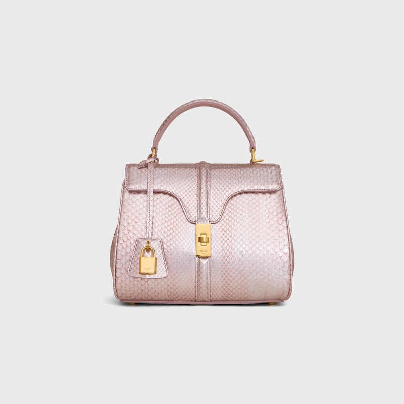 Celine BOLSO 16 PEQUEÑO DE PIEL DE PITÓN NACARADA