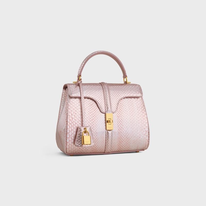 Celine BOLSO 16 PEQUEÑO DE PIEL DE PITÓN NACARADA Outlet