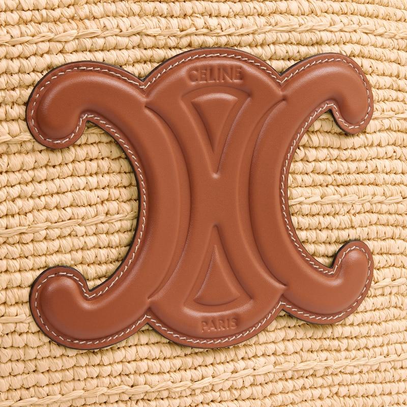 Celine BOLSO TRIOMPHE CELINE CLASSIC PANIER MEDIANO DE RAFIA Y PIEL DE BECERRO Rebajas baratas