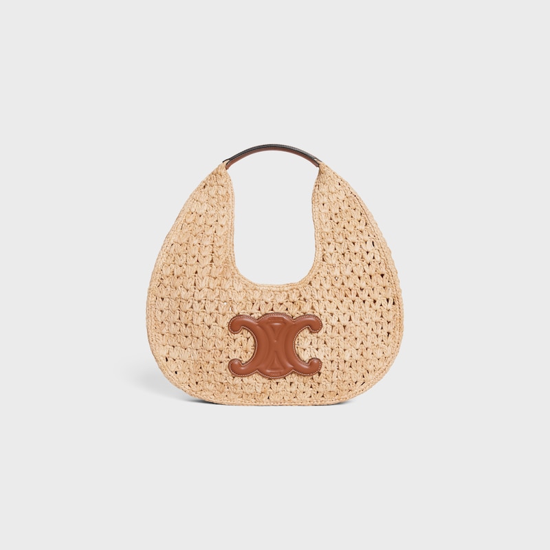 Celine BOLSO HOBO CELINE CLASSIC PANIER DE RAFIA Y PIEL DE BECERRO