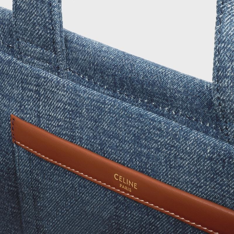 Celine BOLSO CABAS THAIS PEQUEÑO DE DENIM CON MOTIVO INTEGRAL TRIOMPHE Y PIEL DE BECERRO Rebajas online