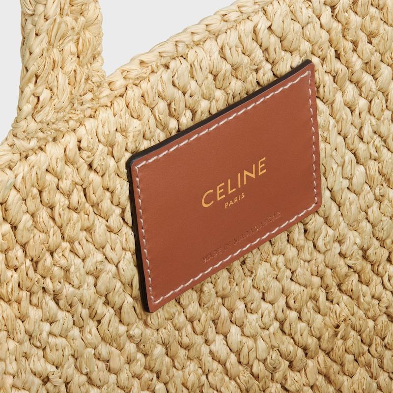 Celine BOLSO CABAS THAIS PEQUEÑO DE RAFIA Y PIEL DE BECERRO Envío gratis