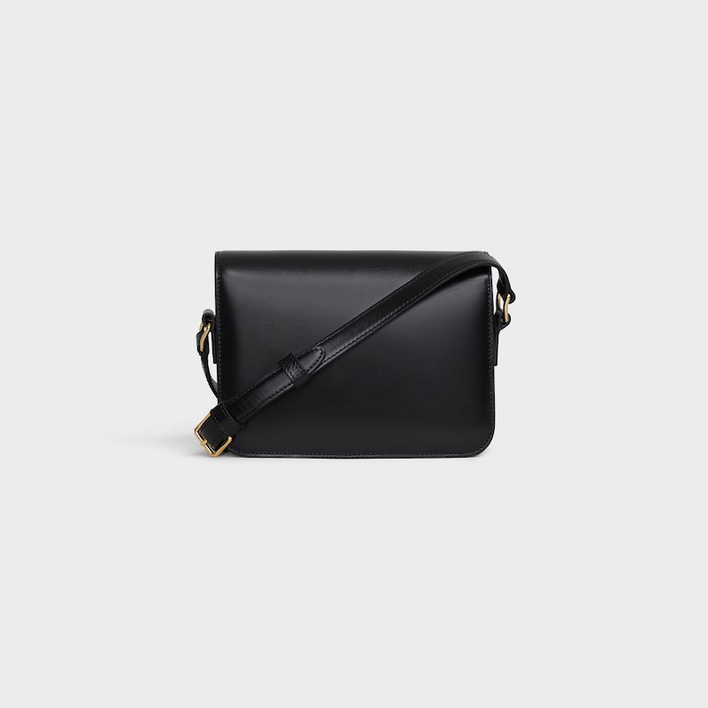 Celine Bolso Teen Triomphe de piel de becerro brillante Precio de fábrica
