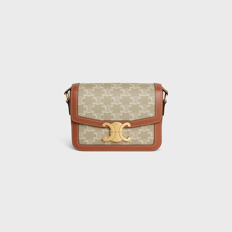 Celine BOLSO TEEN TRIOMPHE DE LONA TRIOMPHE Y PIEL DE BECERRO