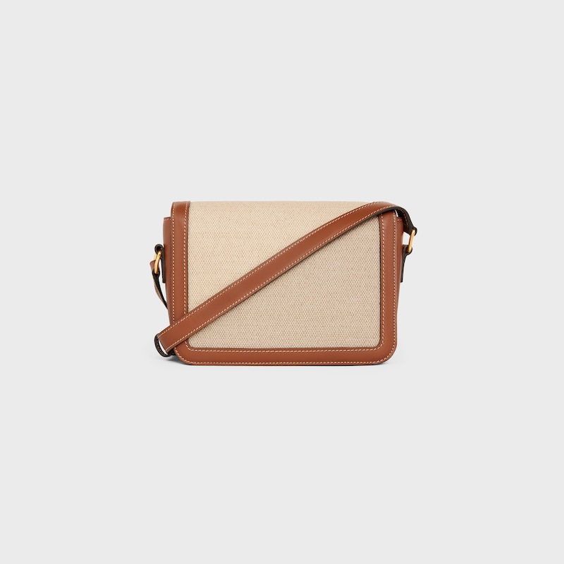 Celine Bolso Teen Triomphe de TEJIDO Y PIEL DE BECERRO Precios de Black Friday
