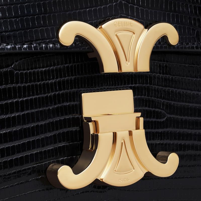 Celine Bolso Teen Triomphe de piel de lagarto Descuentos del mes