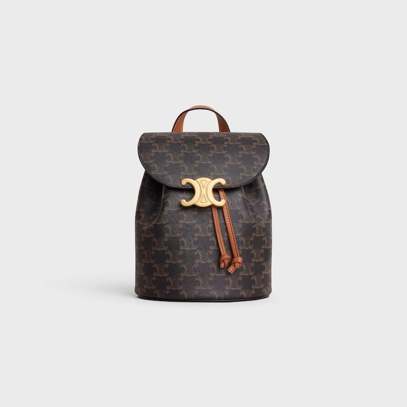 Celine MOCHILA CELINE BONNIE DE LONA TRIOMPHE Y PIEL DE BECERRO
