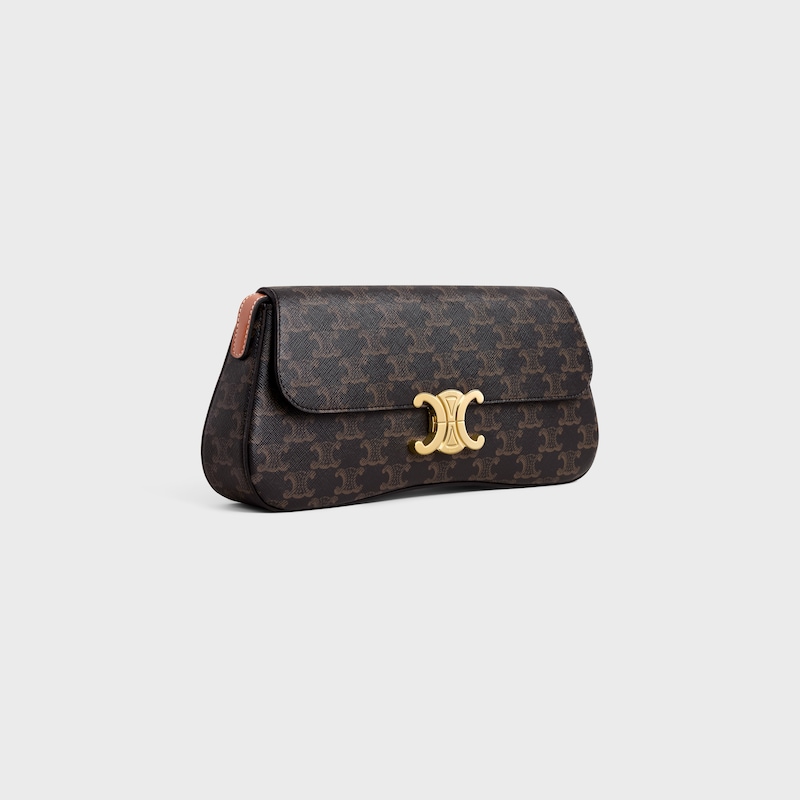 Celine BOLSO LOLA CELINE MEDIANO DE LONA TRIOMPHE Y PIEL DE BECERRO Rebajas de fin de temporada