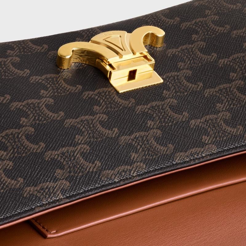 Celine BOLSO LOLA CELINE MEDIANO DE LONA TRIOMPHE Y PIEL DE BECERRO Rebajas de fin de temporada