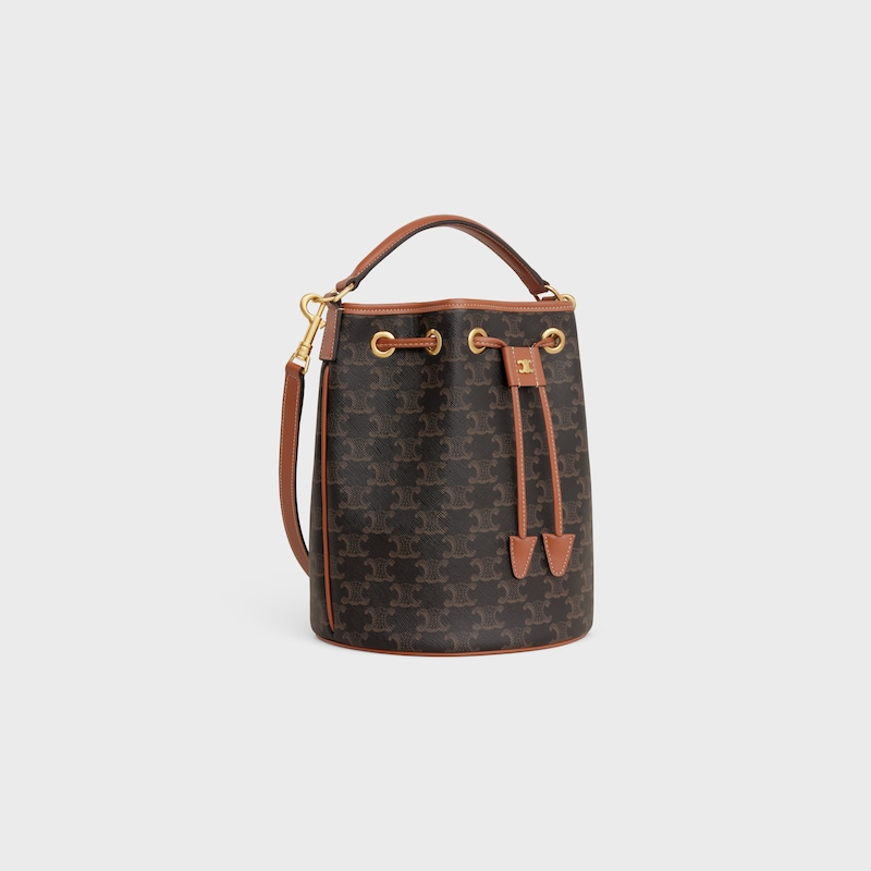 Celine BOLSO CLARA DE LONA TRIOMPHE Y PIEL DE BECERRO Precio ultrabajo