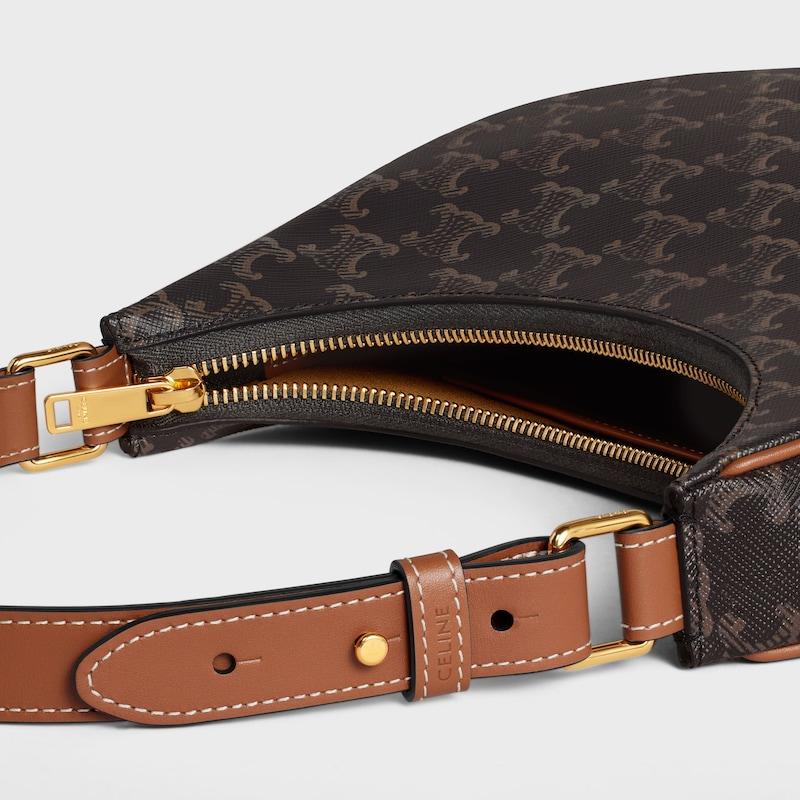 Celine BOLSO AVA DE LONA TRIOMPHE Y PIEL DE BECERRO Venta caliente