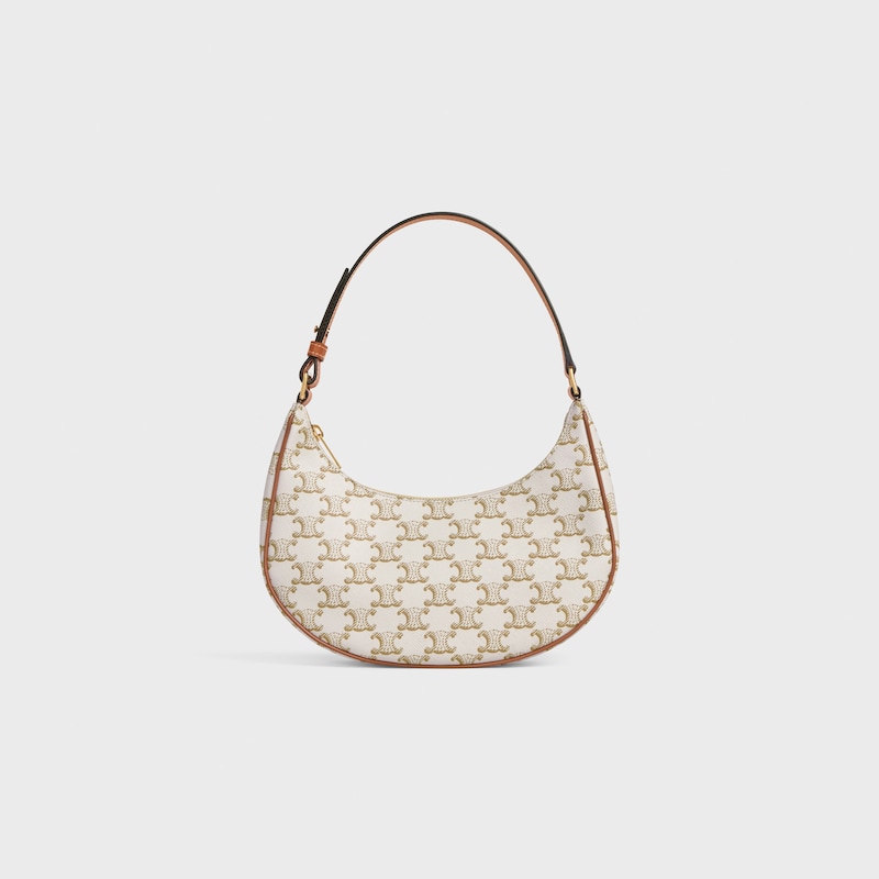 Celine Bolso Ava de lona Triomphe y piel de becerro