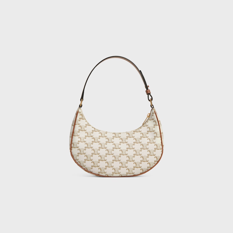 Celine Bolso Ava de lona Triomphe y piel de becerro En oferta