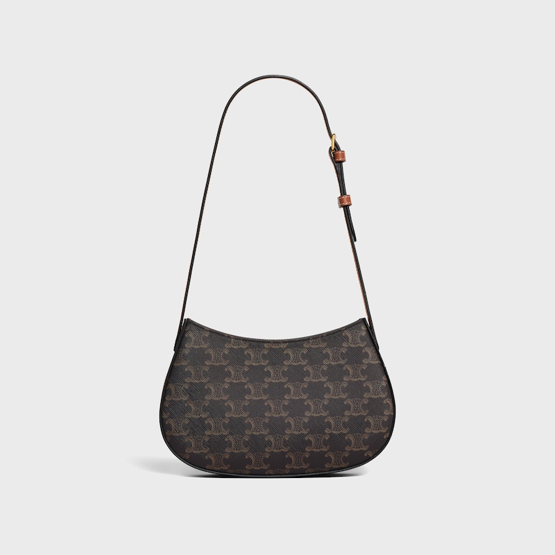 Celine BOLSO TILLY MEDIANO DE LONA TRIOMPHE Y PIEL DE BECERRO Ventas relámpago