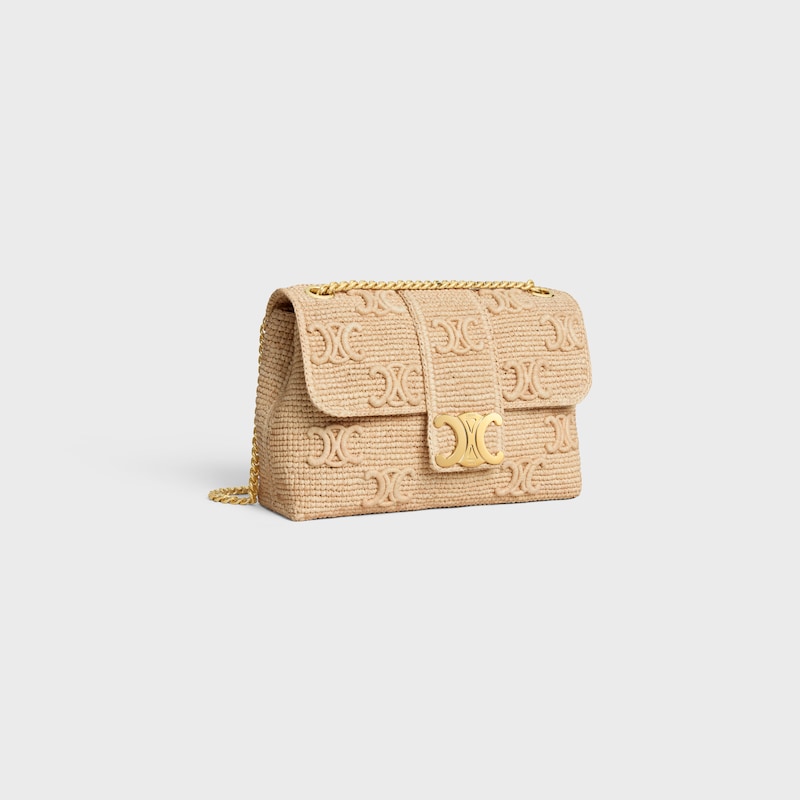 Celine BOLSO VICTOIRE CELINE MEDIANO DE RAFIA CON BORDADOS TRIOMPHE Descuento