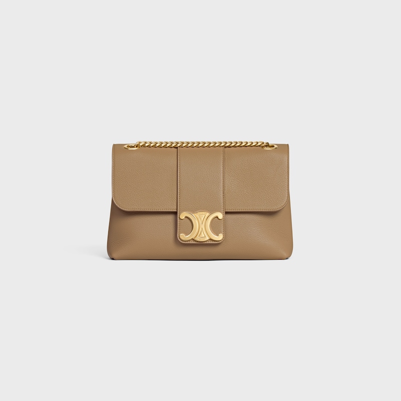Celine BOLSO VICTOIRE CELINE MEDIANO DE PIEL DE BECERRO FLEXIBLE CON TEXTURA GRANULADA