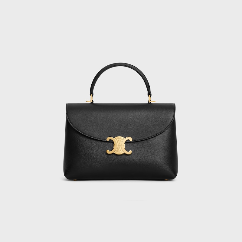 Celine BOLSO NINO MEDIANO DE PIEL DE BECERRO FLEXIBLE CON TEXTURA GRANULADA