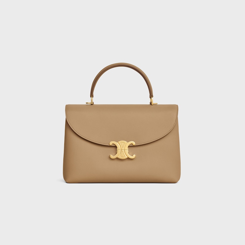 Celine BOLSO NINO MEDIANO DE PIEL DE BECERRO FLEXIBLE CON TEXTURA GRANULADA