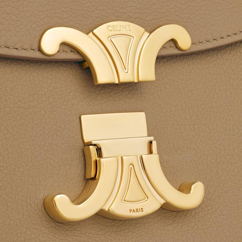 Celine BOLSO NINO MEDIANO DE PIEL DE BECERRO FLEXIBLE CON TEXTURA GRANULADA Liquidación