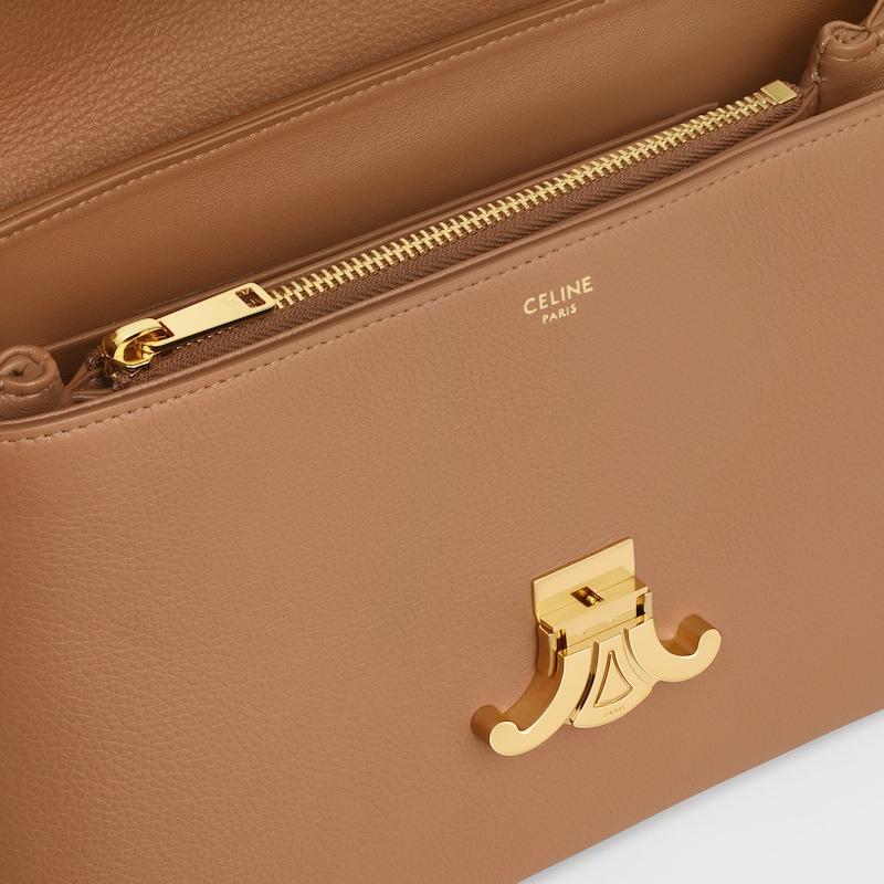 Celine BOLSO NINO MEDIANO DE PIEL DE BECERRO FLEXIBLE CON TEXTURA GRANULADA Precio de fábrica