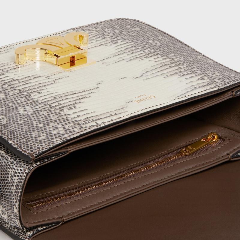 Celine Bolso Teen Triomphe de piel de lagarto Envío internacional gratuito