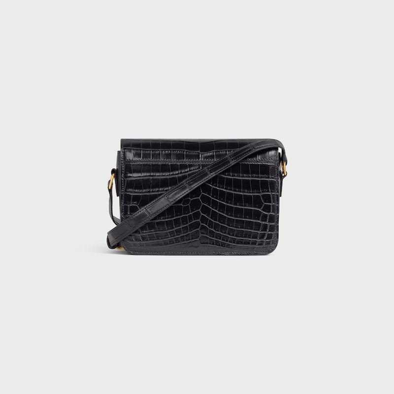 Celine BOLSO TEEN TRIOMPHE DE PIEL DE COCODRILO DEL NILO Tienda de fábrica