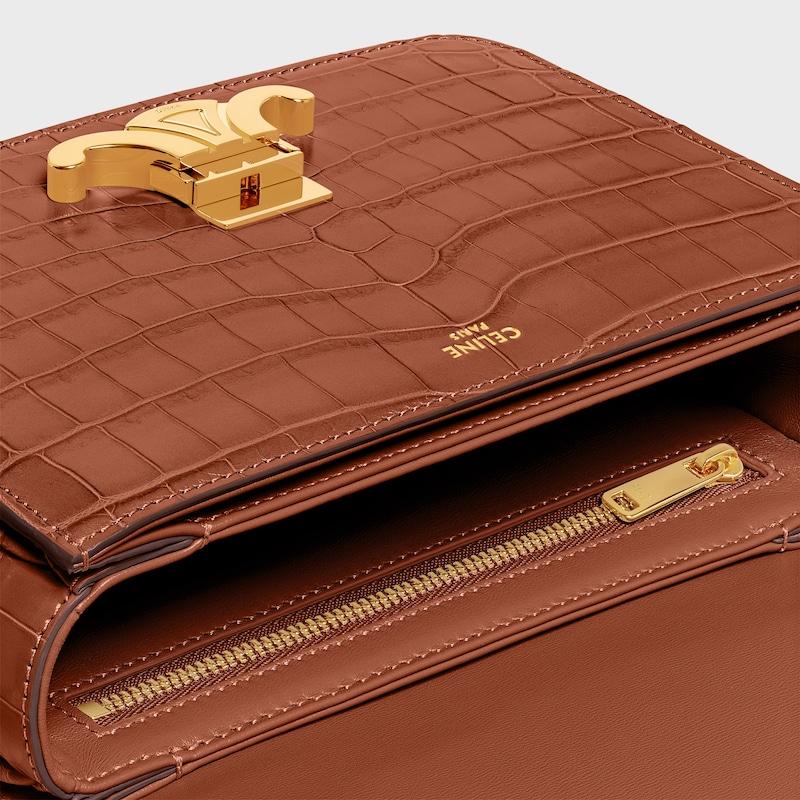 Celine Bolso Triomphe pequeño de cocodrilo Limitado a 3 días