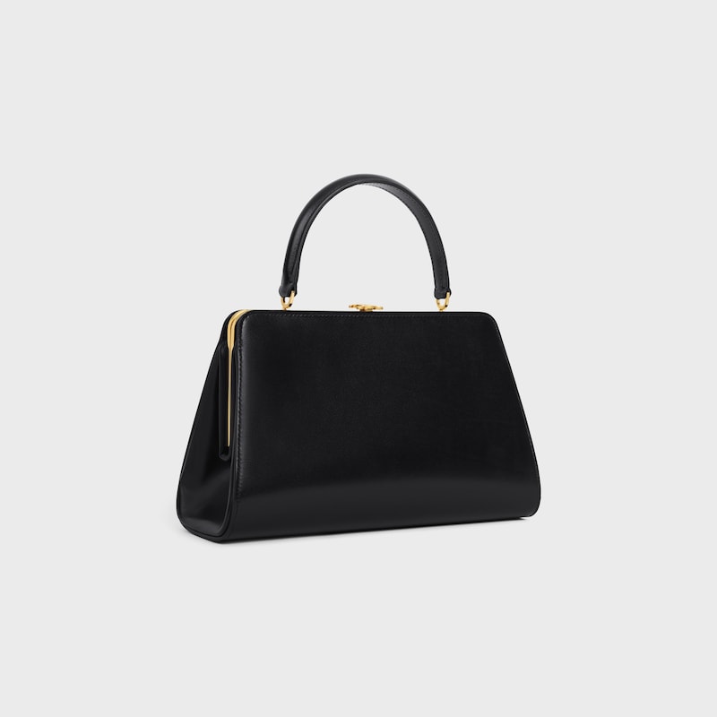 Celine ANTOINETTE CELINE MEDIANO DE PIEL DE BECERRO SATINADA NATURAL Descuentos del mes