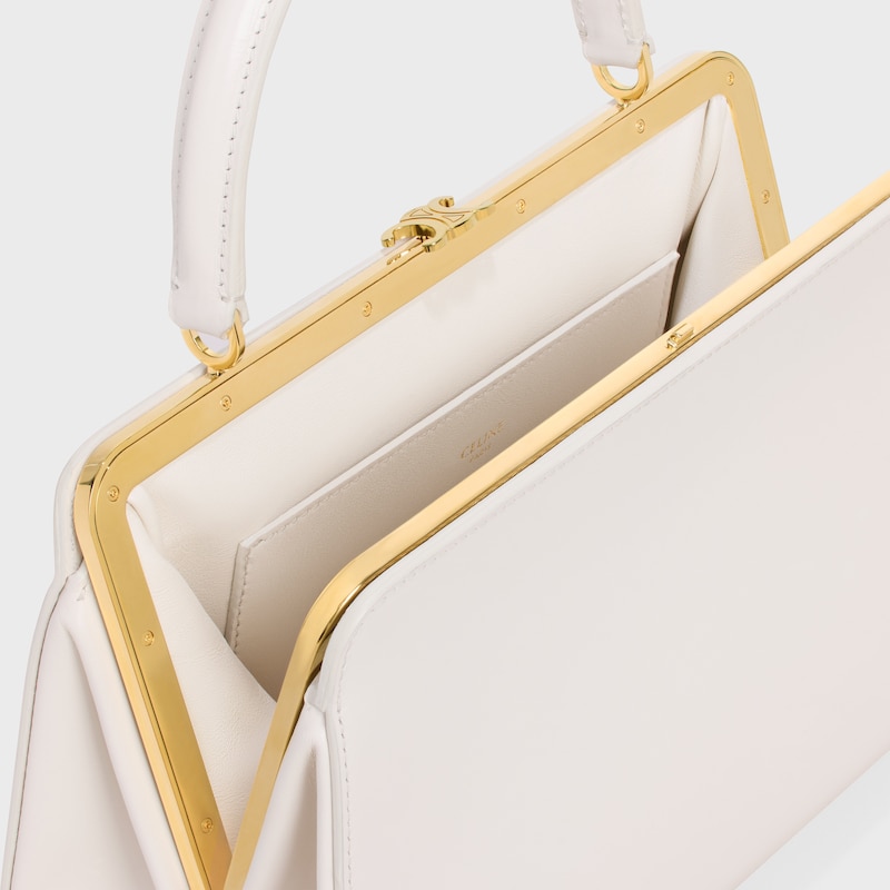 Celine ANTOINETTE CELINE MEDIANO DE PIEL DE BECERRO SATINADA NATURAL Última moda